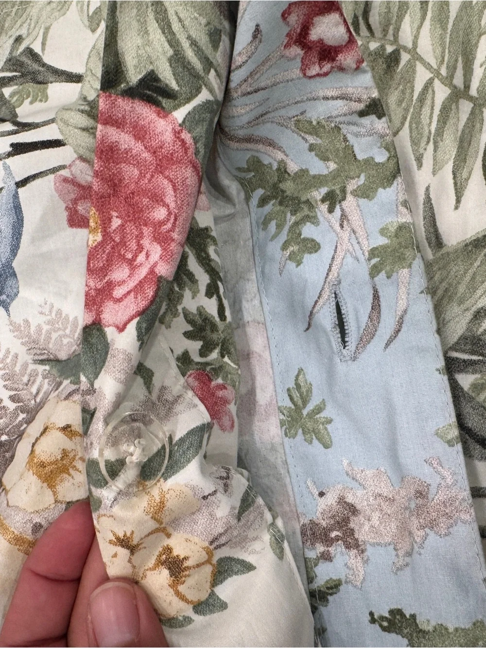Pottery Barn Marlena Floral Botanical Euro Pillow Covers Cotton Traditional